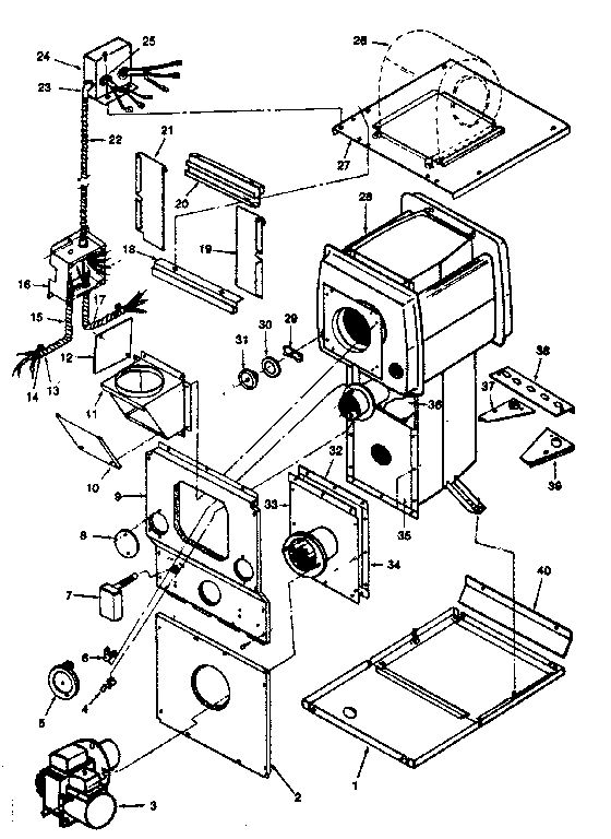 ICP NDOD112DF02 functional replacement parts diagram
