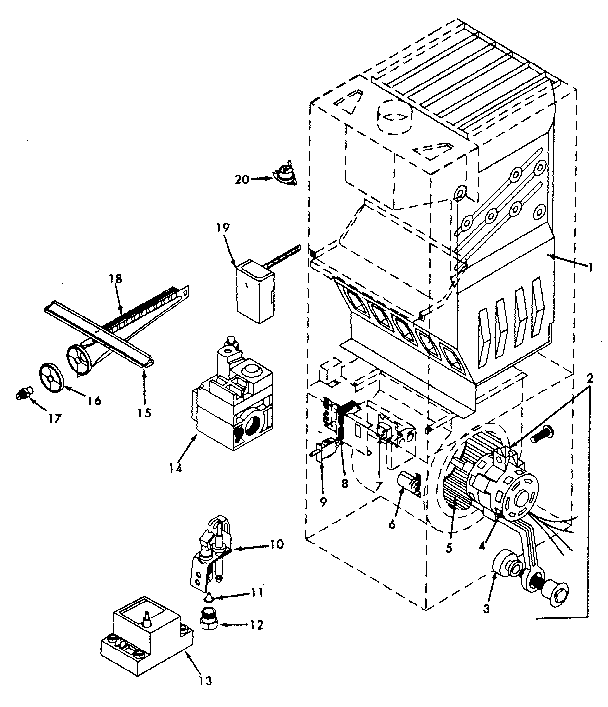 Kenmore 867762151 functional replacement parts diagram