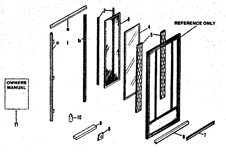 Sears 65665226100 replacement parts / x side panels diagram