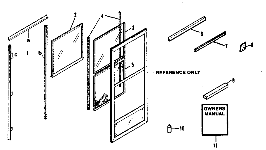 Sears 65665320270 replacement parts/ 3 section panel diagram