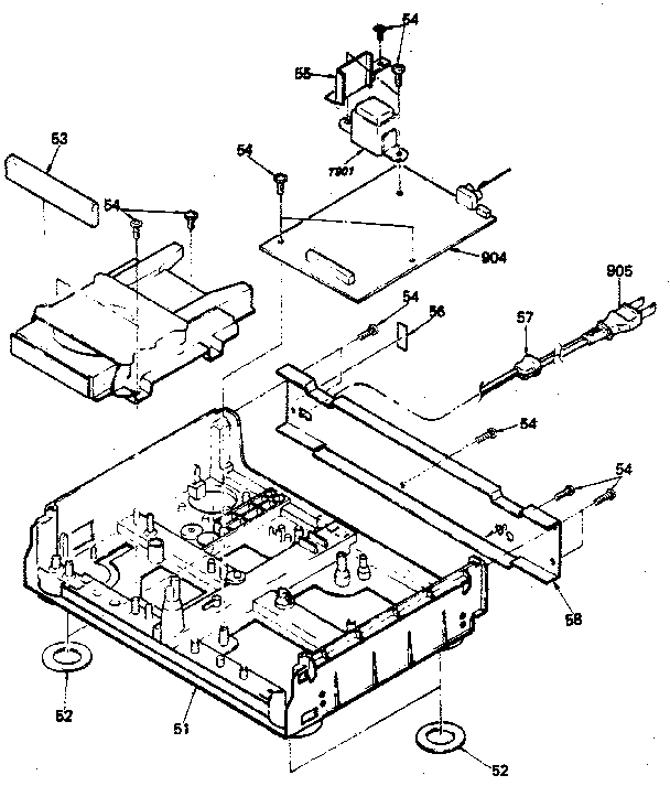 Sony CDP-350 chassis diagram