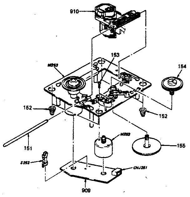 Sony CDP-350 motor diagram