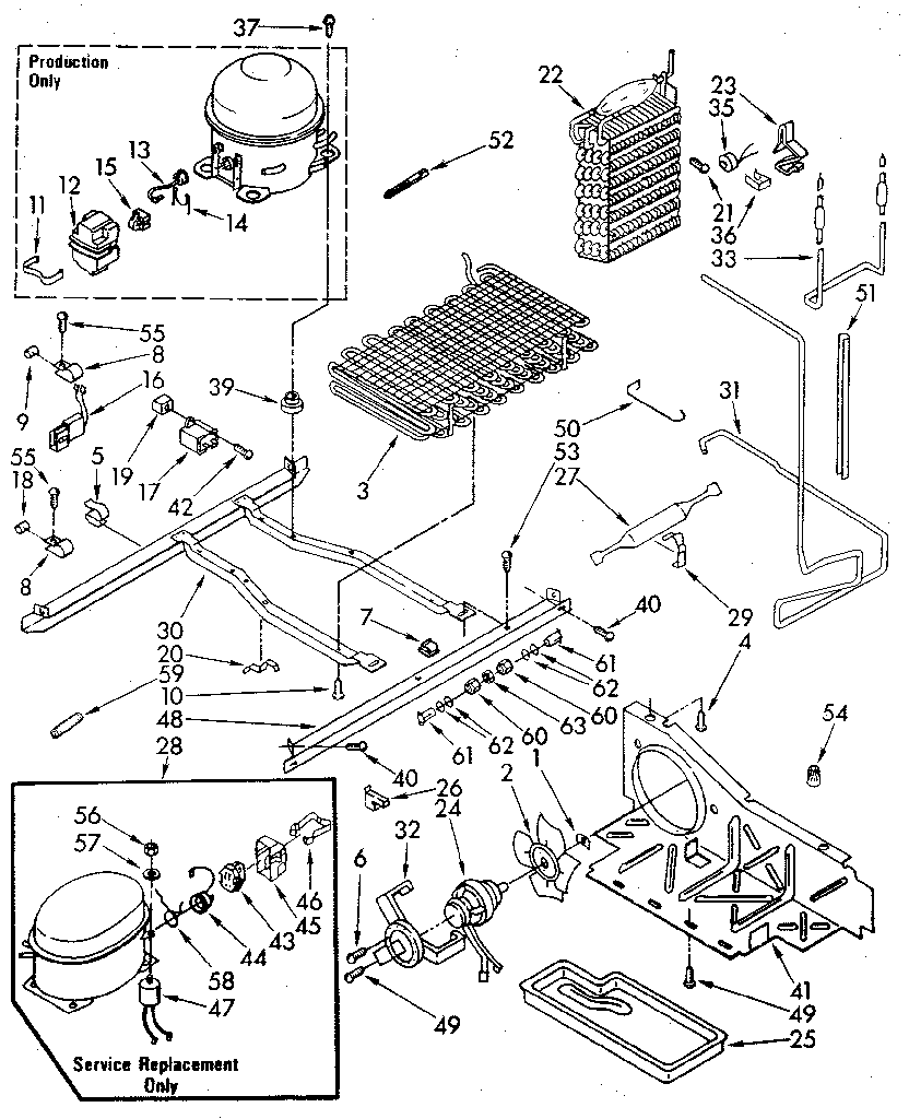 Kenmore 1068582710 unit parts diagram