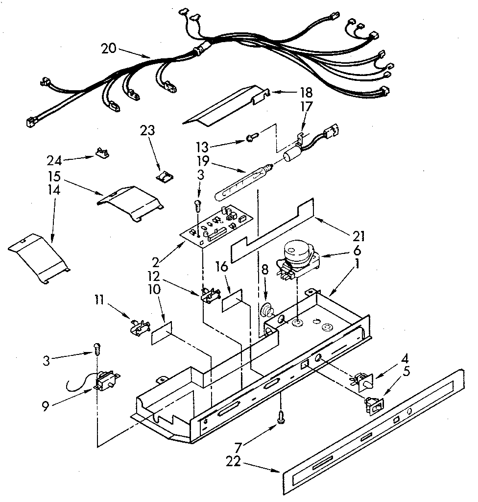 Kenmore 1068582710 control parts diagram