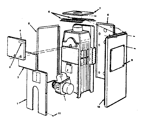 Kenmore 229945050 jacket parts diagram