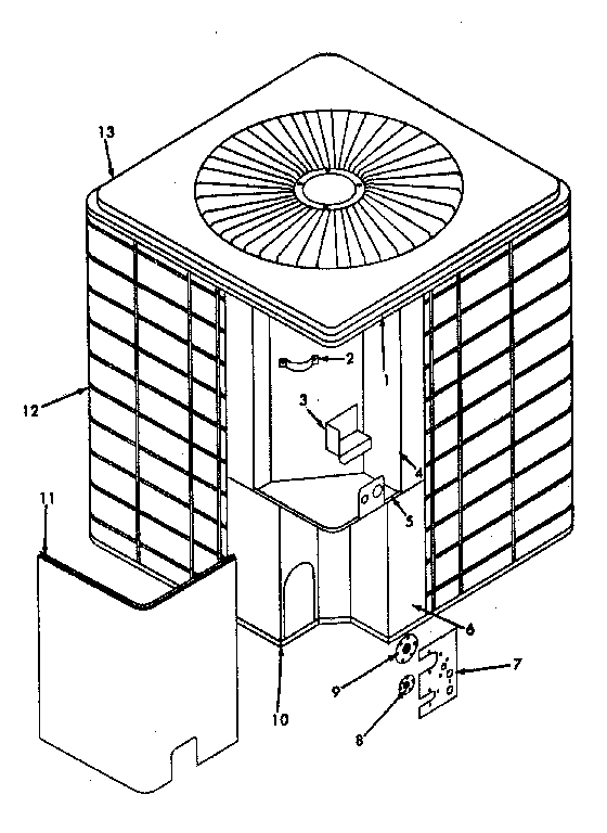 ICP CA3036QKA1 cabinet diagram