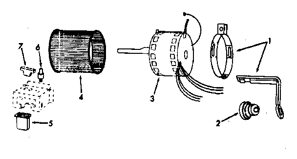 ICP NUGE125KH02 blower assembly diagram