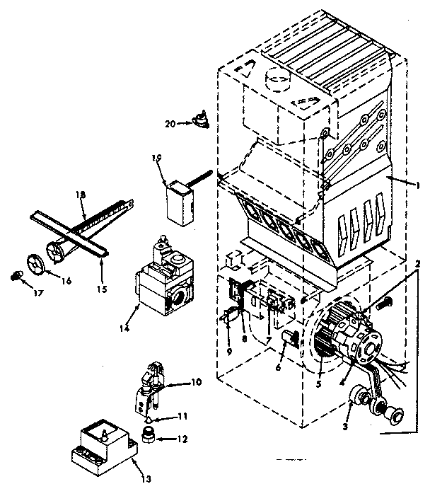 Kenmore 867762191 functional replacement parts diagram
