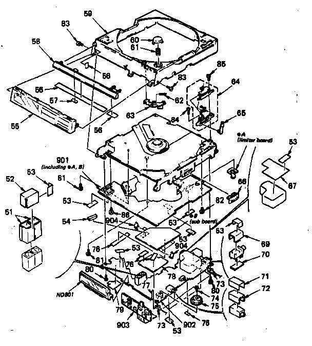 Sony D-75 chassis diagram