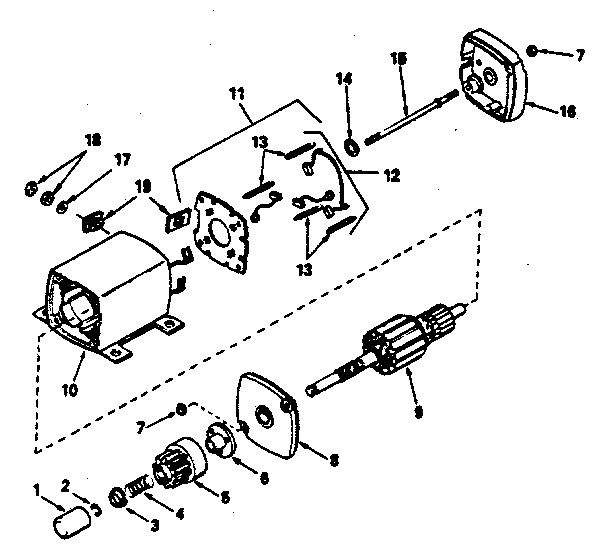 Craftsman 917254240 starter motor diagram
