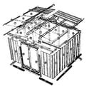 Sears 69768536 model no. 697.685360 10'x9' storage building diagram