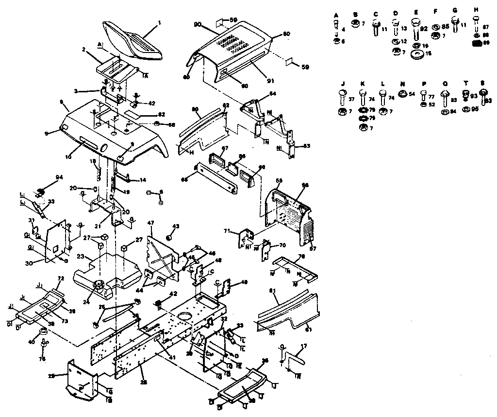 Craftsman 917254322-1987 chassis and enclosures diagram