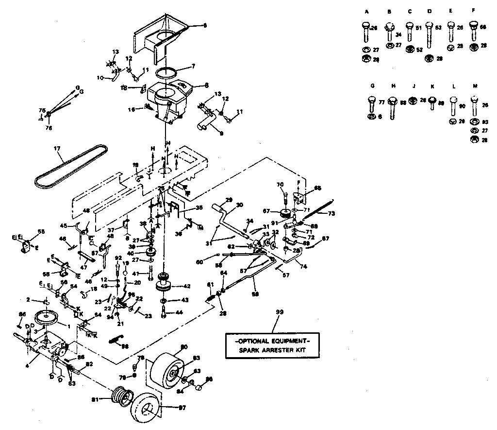 Craftsman 917254322-1987 drive diagram