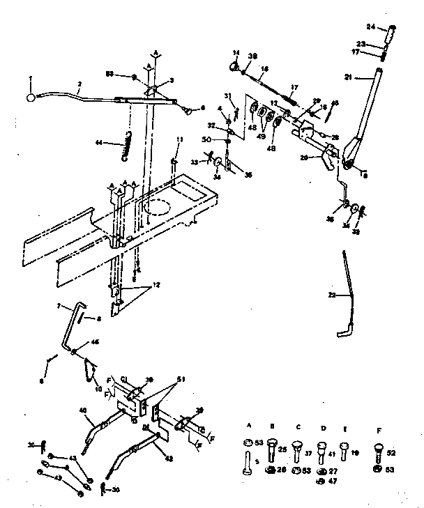 Craftsman 917254331 lift adjustment diagram