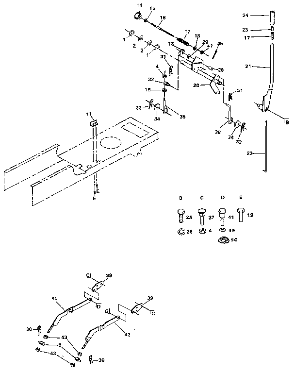 Craftsman 917254551 lift adjustment diagram