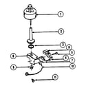 Kenmore 19495(1988) tub liner-float assembly diagram