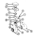 Kenmore 19495(1988) motor assembly-blower diagram