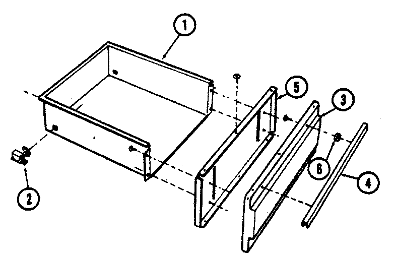 Tappan 30-3988-01 drawer diagram