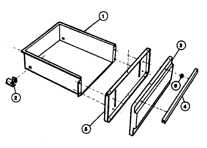 Kenmore 66341(1988) drawer diagram