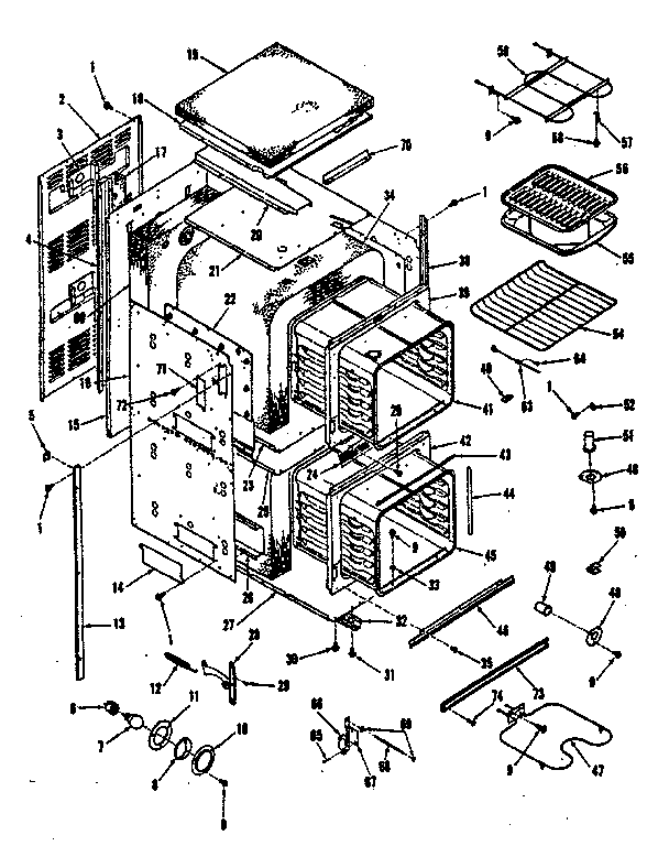 Kenmore 2784238890 body section diagram