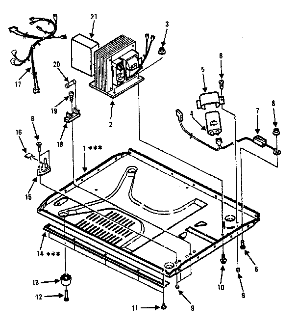 Kenmore 5648824681 microwave parts diagram
