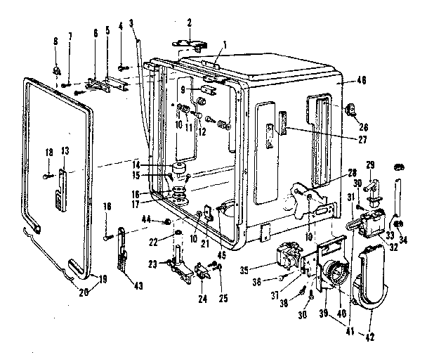 Kenmore 5871486585 tub details diagram
