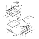Kenmore 9113638810 main top section diagram