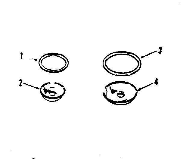 Kenmore 9114558890 procelain pan and chrome ring kit diagram