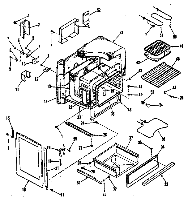 Kenmore 9114628810 body section diagram