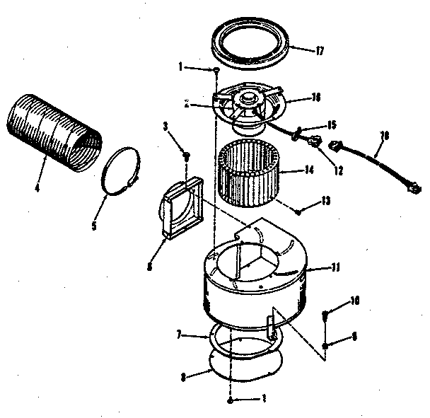 Kenmore 9114698810 blower section diagram