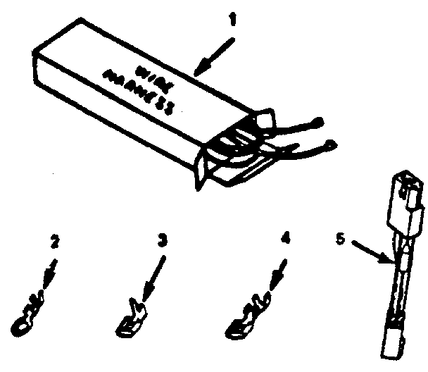 Kenmore 9114698810 wire harnesses and components diagram