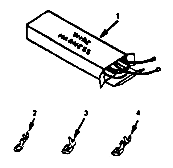 Kenmore 9119188710 wire harnesses and components diagram