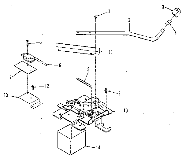 Kenmore 9119398710 power lock section diagram