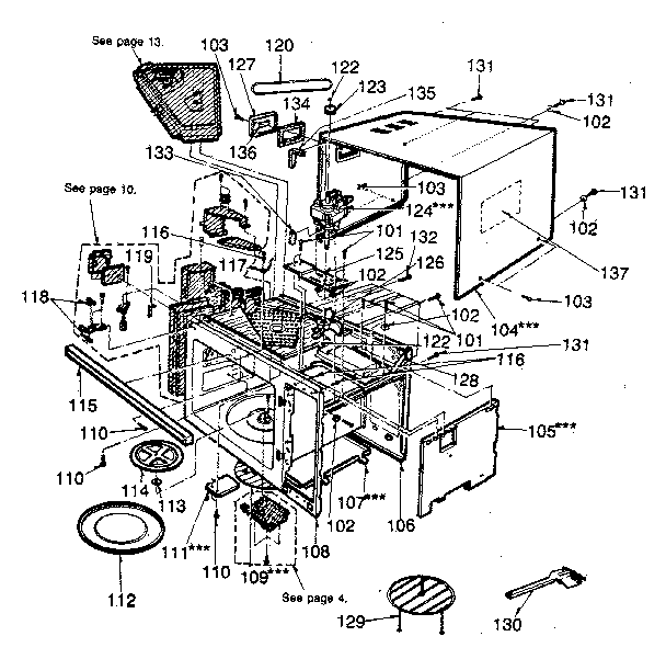 Kenmore 7218876780 cabinet parts diagram