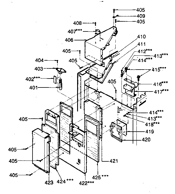 Kenmore 7218876780 air tunnel parts diagram