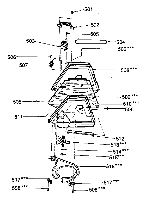 Kenmore 7218876780 upper chamber parts diagram