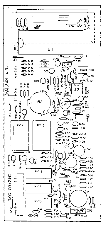 Kenmore 7218876780 power and control circuit board part no. 500755 diagram