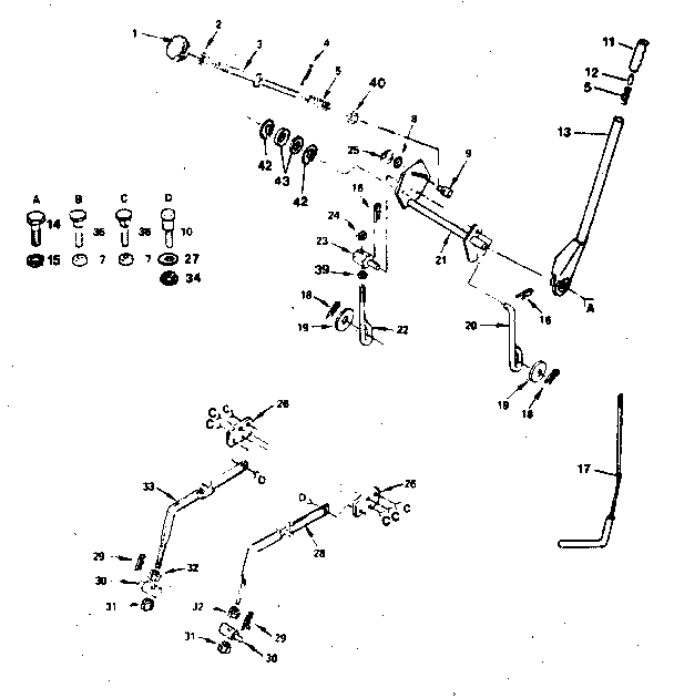 Craftsman 917254360 lift adjustment diagram
