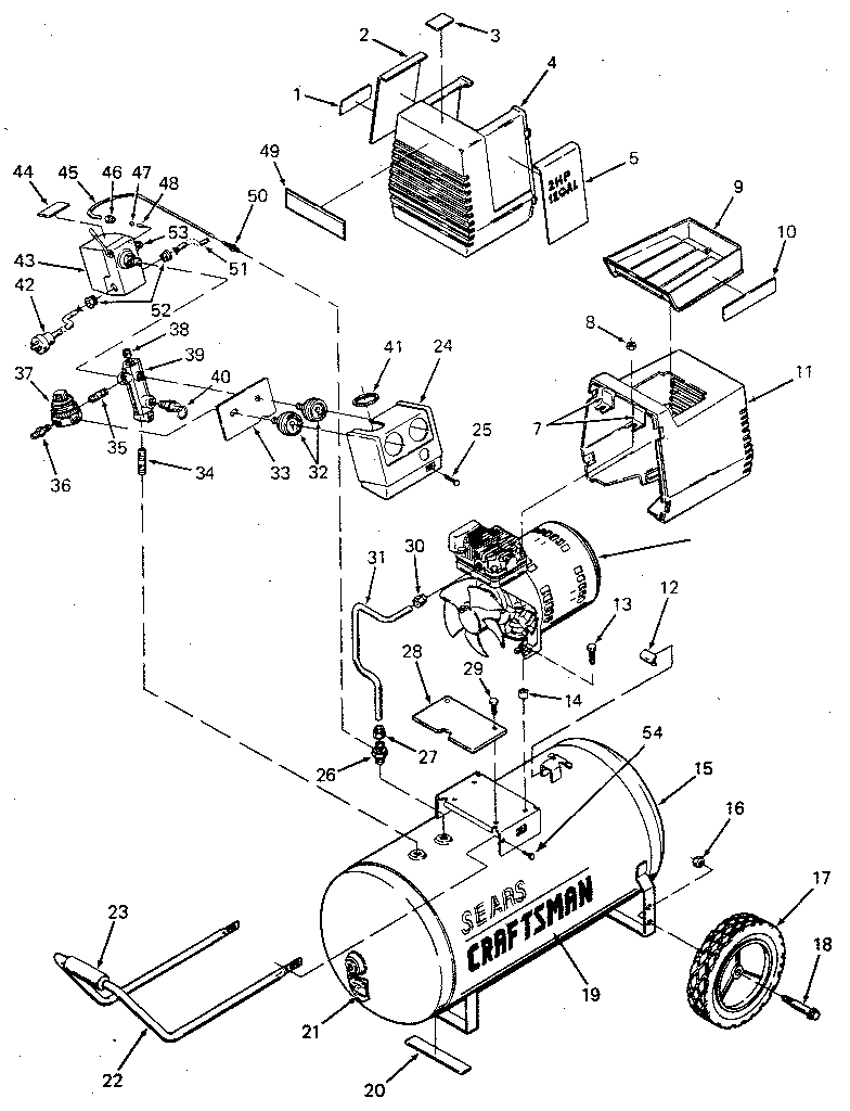 Craftsman 919154120 replacement parts diagram