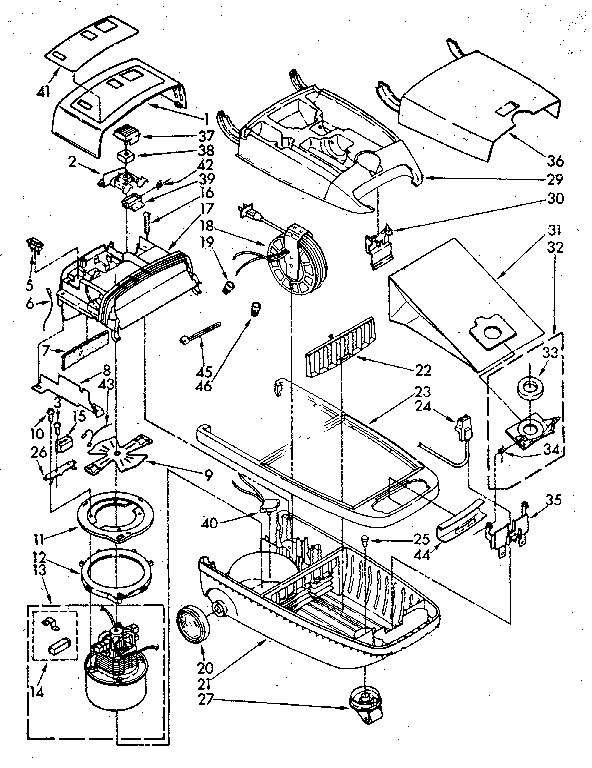 Kenmore 1162645288 vacuum cleaner parts diagram
