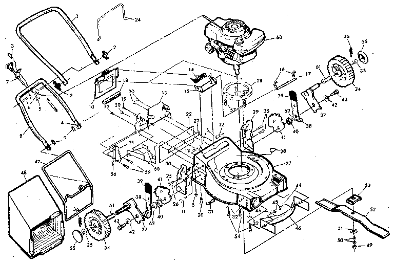 Craftsman 917372120 main frame diagram