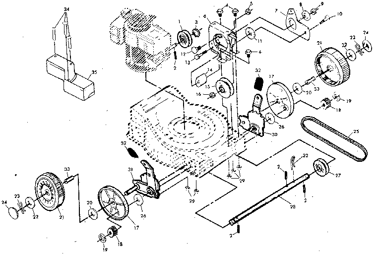 Craftsman 917372120 drive assembly diagram