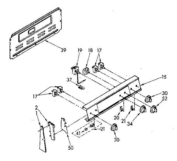 Whirlpool RF3020XPW0 control panel diagram