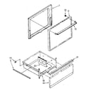 Whirlpool RF3020XPW0 door and drawer diagram