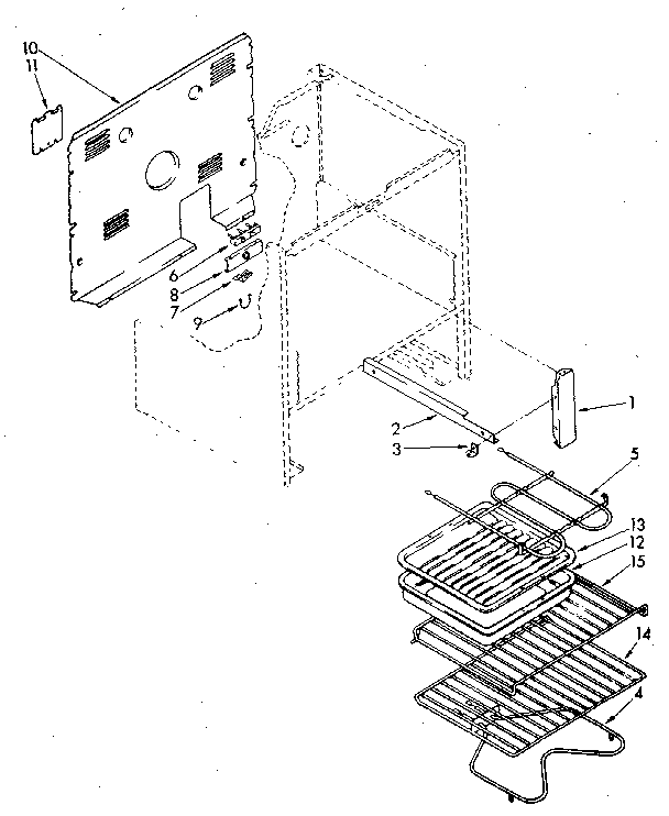 Kenmore 99528 (1988) oven diagram