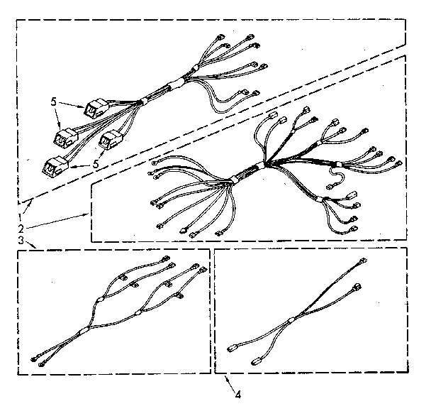 Kenmore 99528 (1988) wiring harness diagram