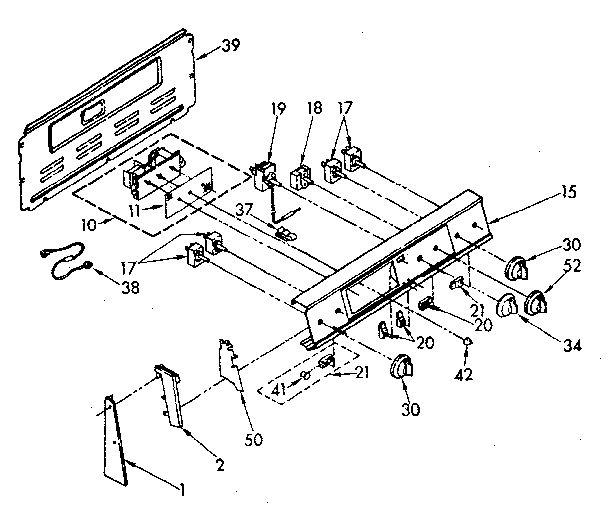 Whirlpool RF365BXPW0 control panel diagram