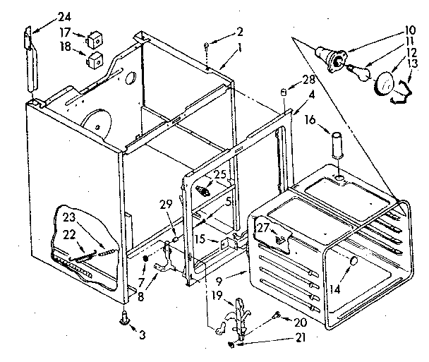 Whirlpool RF365BXPW0 oven diagram