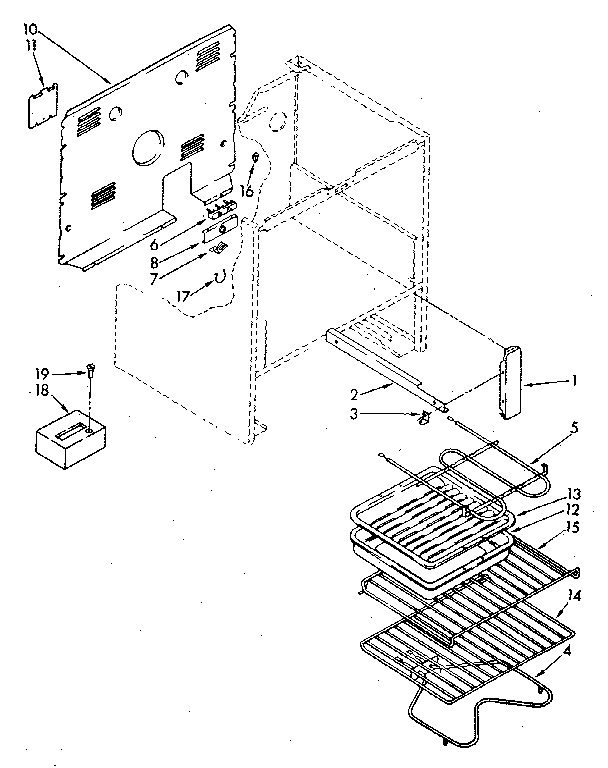 Kenmore 99541 (1988) oven diagram