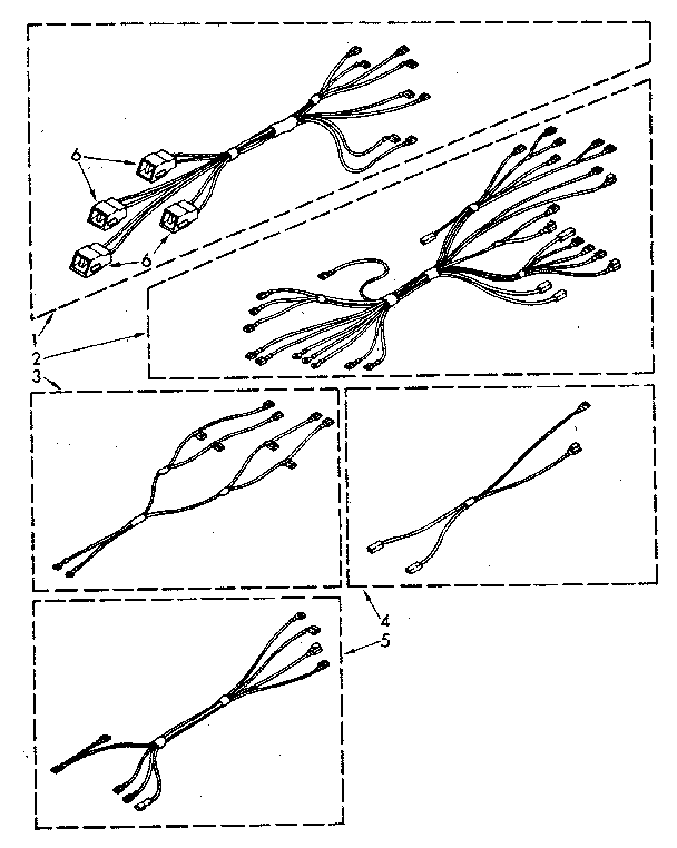 Kenmore 99541 (1988) wiring harness diagram